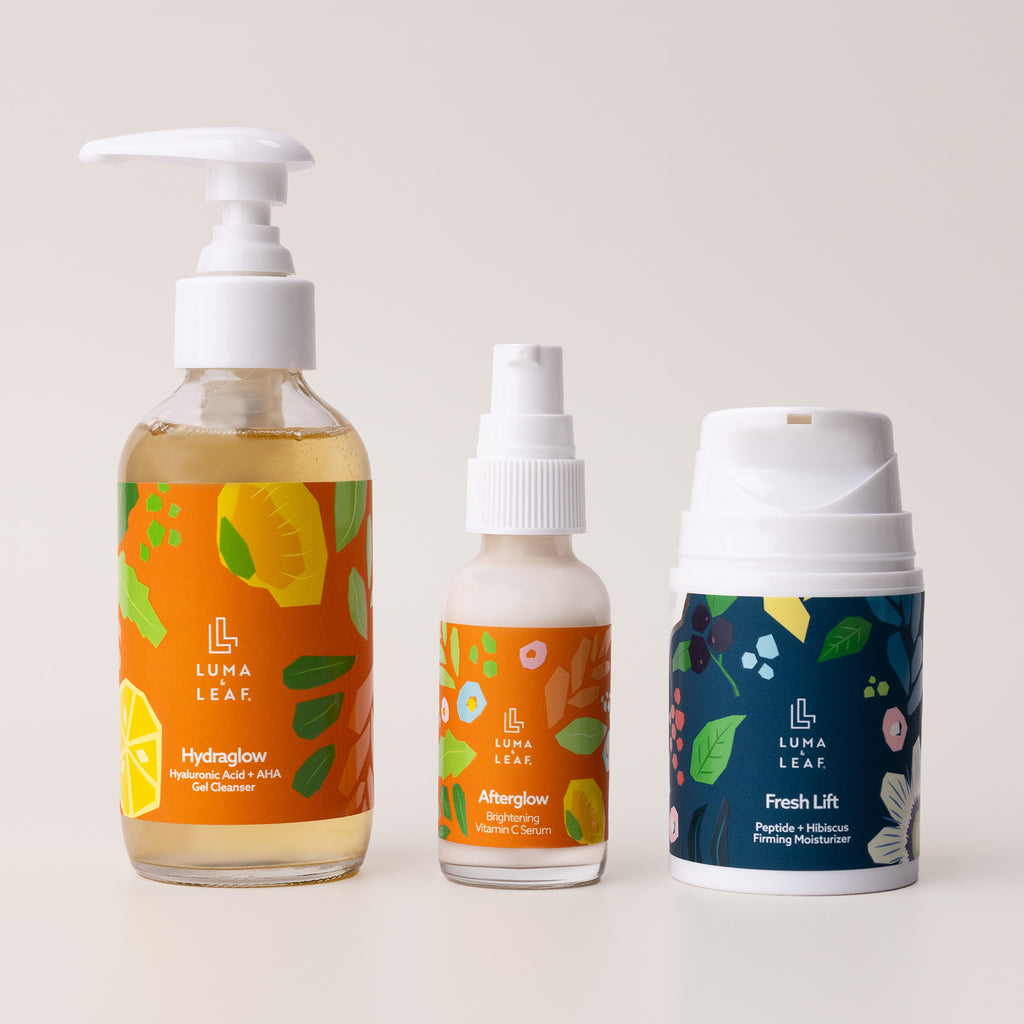 Lighten Up Bundle | Sensitive Skin Care Kit | Luma & Leaf