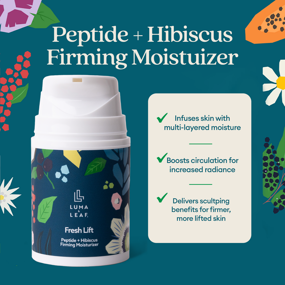 Fresh Lift peptide moisturizer for the look of fine lines and firmness