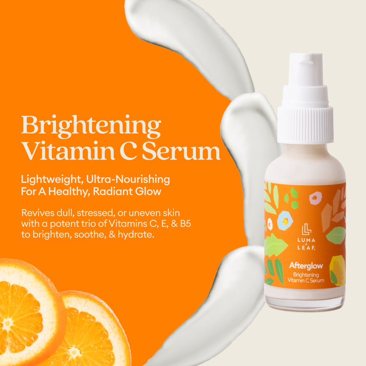 Afterglow vitamin C serum bottle, 1 fl oz size