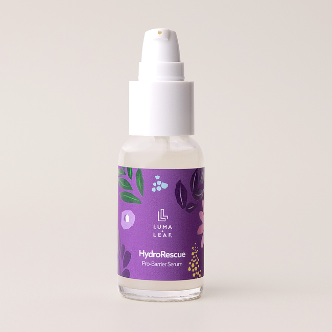 Luma & Leaf HydroRescue Beta-Glucan Hydration Serum, pump bottle